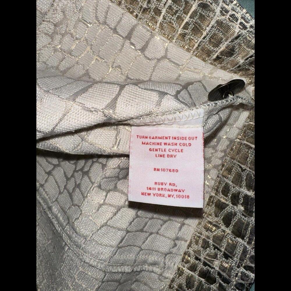 Ruby Rd. Women’s Faux Leather Snake Skin Print Lightweight‎ Jacket Size 8P - Picture 5 of 9